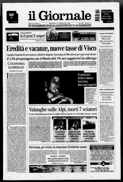 Il giornale : quotidiano del mattino